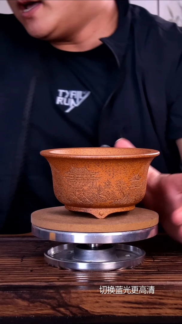 紫砂花盆紫砂花盆内口12-6