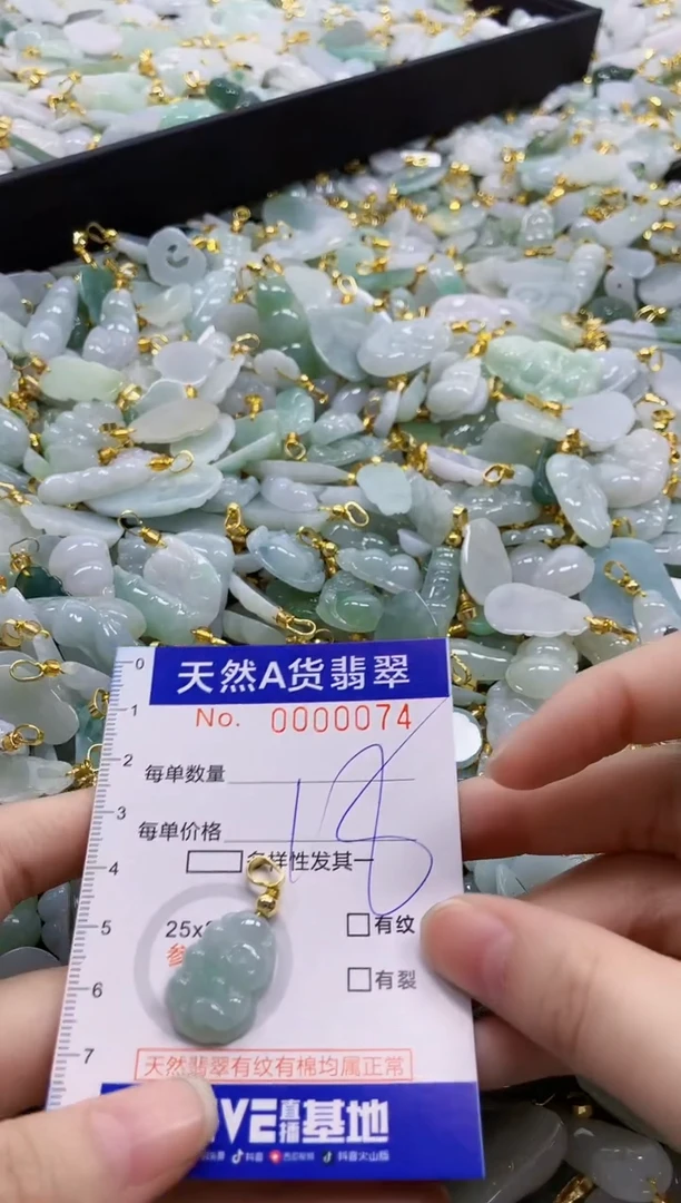 颈饰未镶嵌翡翠纯天然a货翡翠