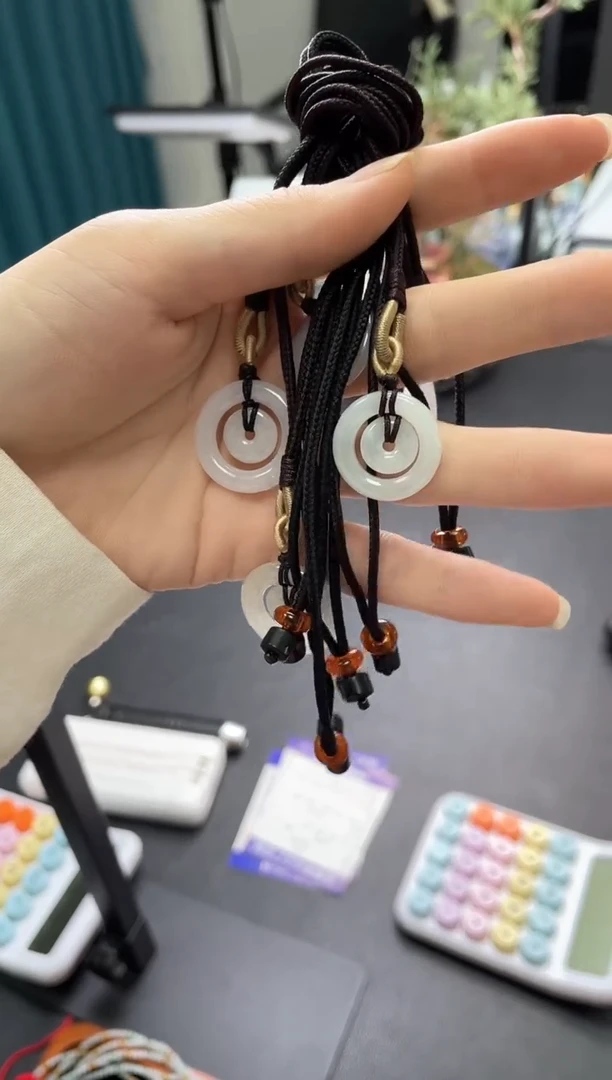 吊坠(不含链)未镶嵌翡翠甜甜圈多样性发一件