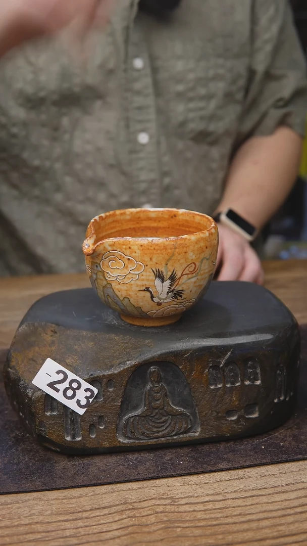 匣钵泥手绘志野283