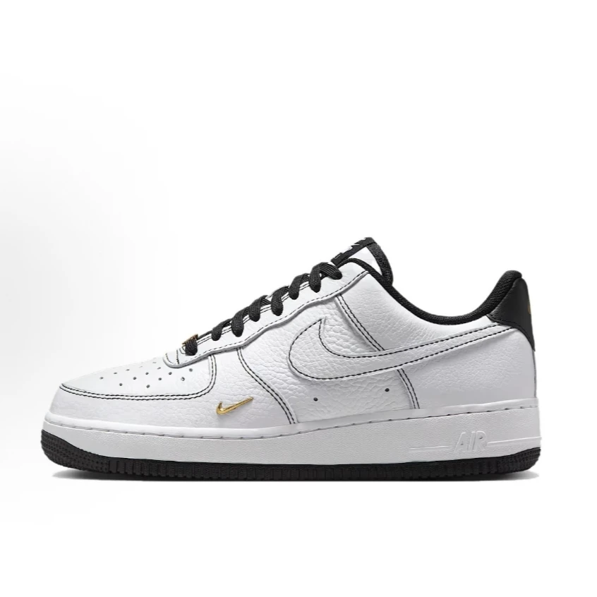 耐克/NIKE空军一号女款白黑AirForce1舒适百搭板鞋 IB6543101