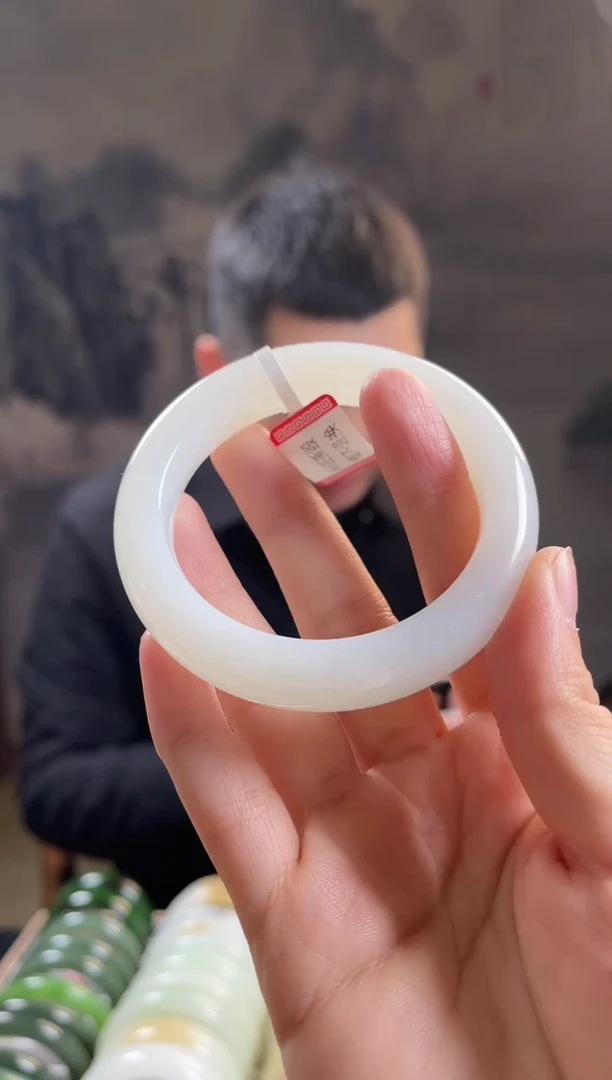 未镶嵌手镯和田玉54+圈口仅一只