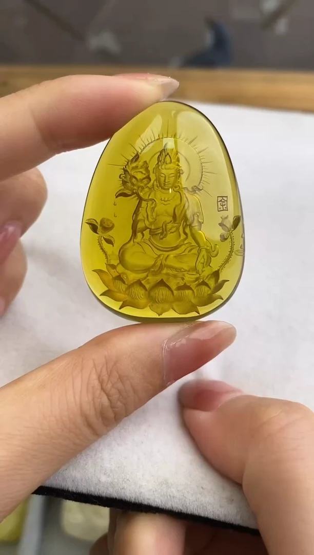 定制琥珀未镶嵌10623031-大势至