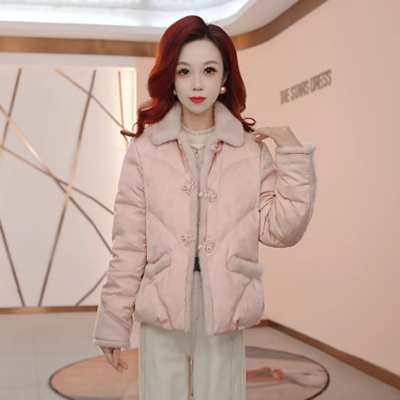 【羽绒服】冬季白鸭绒羽绒服百搭新款时尚气质休闲保暖外套羽绒服