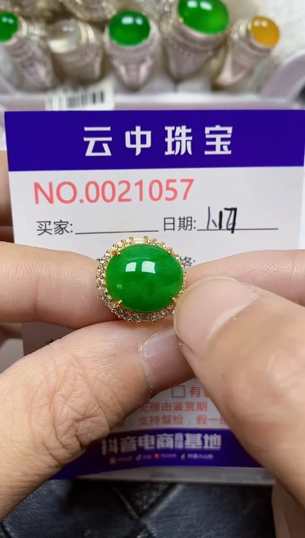 【闪购商品】翡翠戒指银S925镶嵌/1057