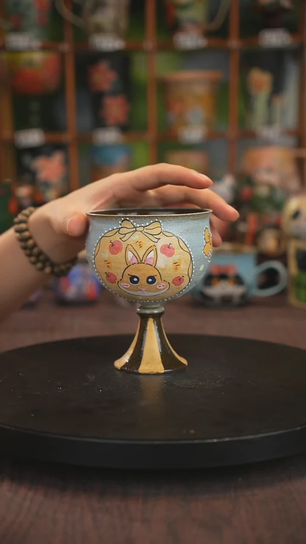 紫砂油画手绘釉下彩