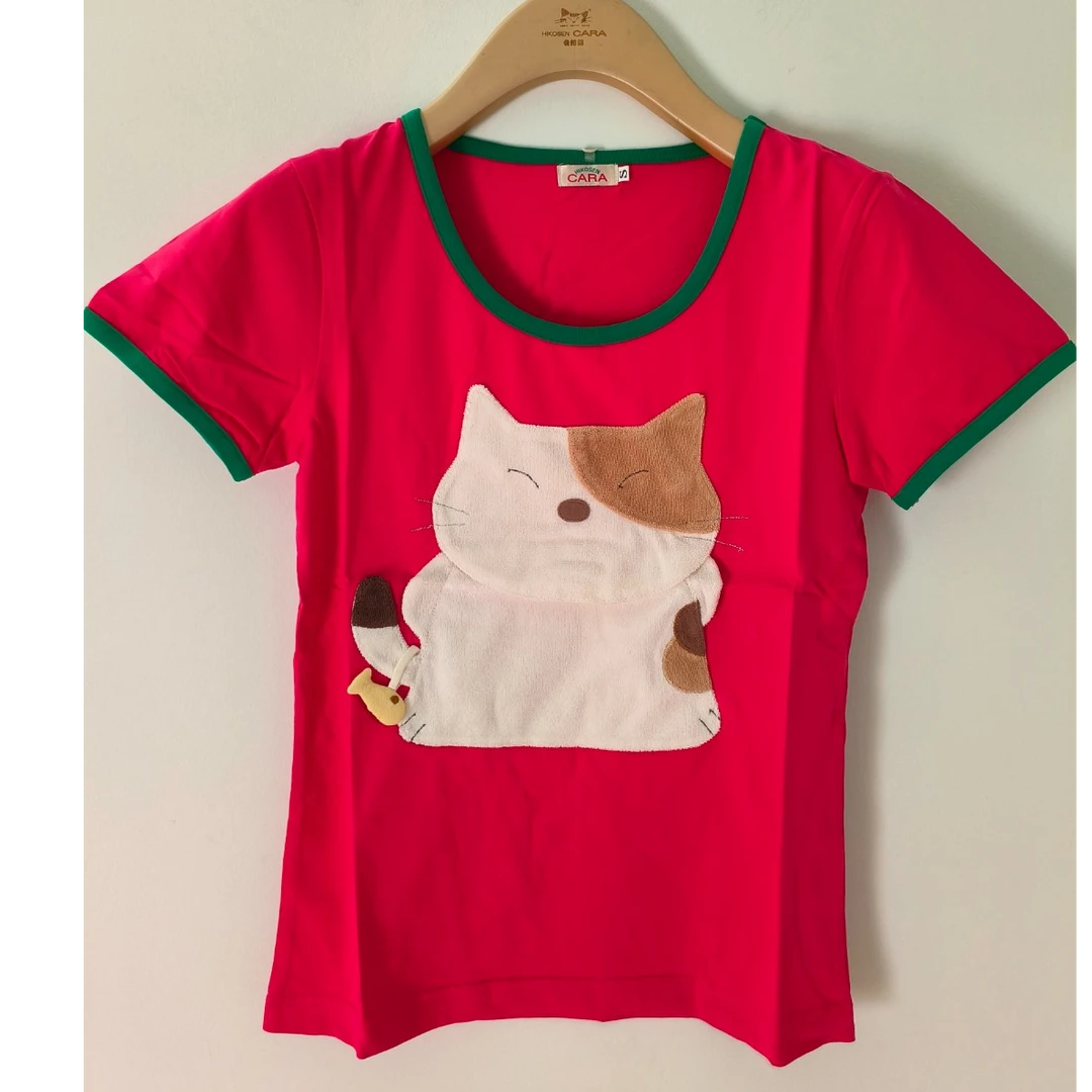 HIKOSEN CARA/卡拉猫 T恤 短袖圆领