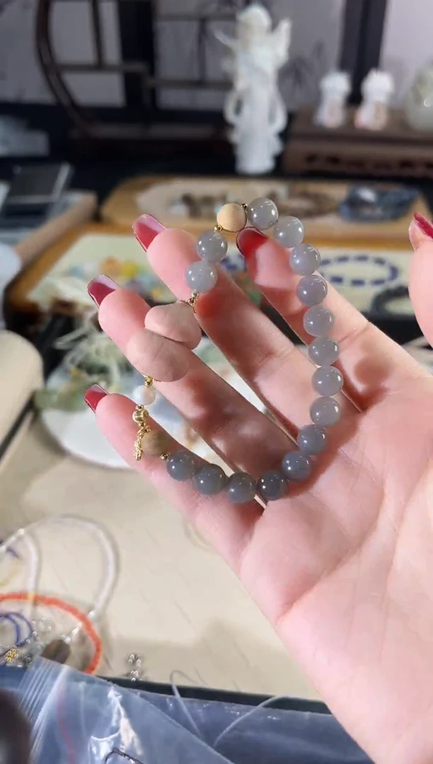 手链银S925镶嵌和田玉多样性发货其一