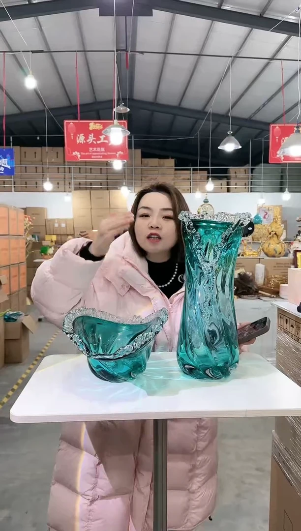 【闪购商品】玻璃于清花器K-早46花瓶