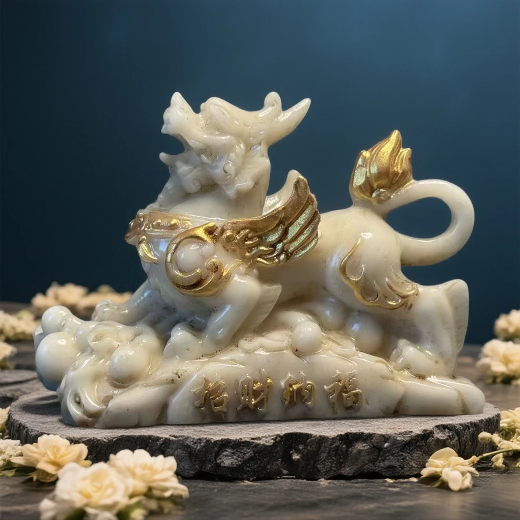 【盛世典藏】碧白麒麟