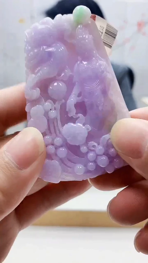 未镶嵌定制翡翠5155ty-毛货挂件23