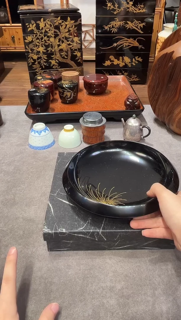 金莳绘 钵  大漆漆器大漆漆器