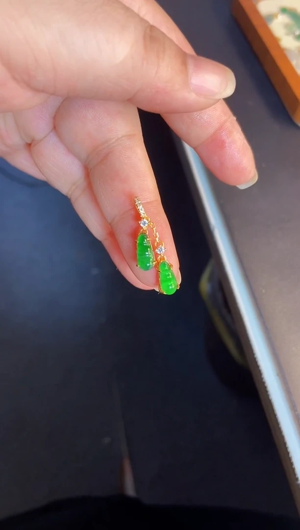 吊坠(不含链)银S925镶嵌翡翠1