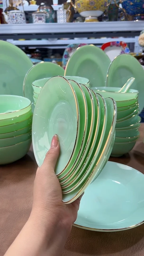 玉瓷6英寸骨碟6只餐具