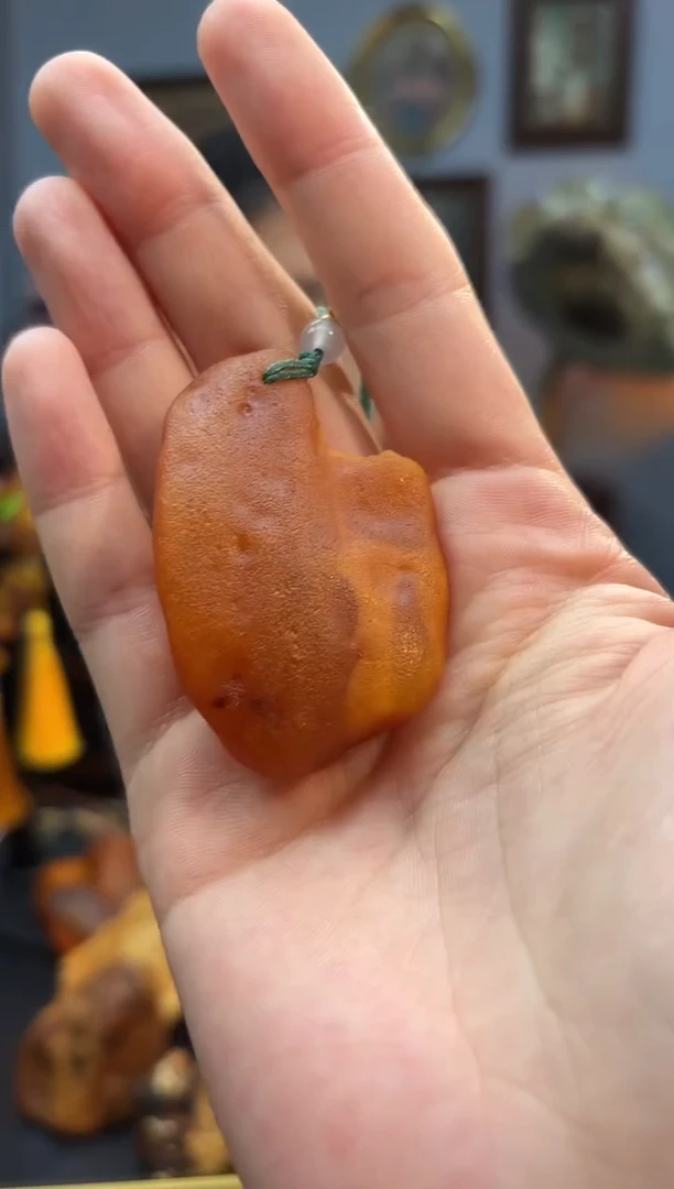 琥珀颈饰未镶嵌吊坠