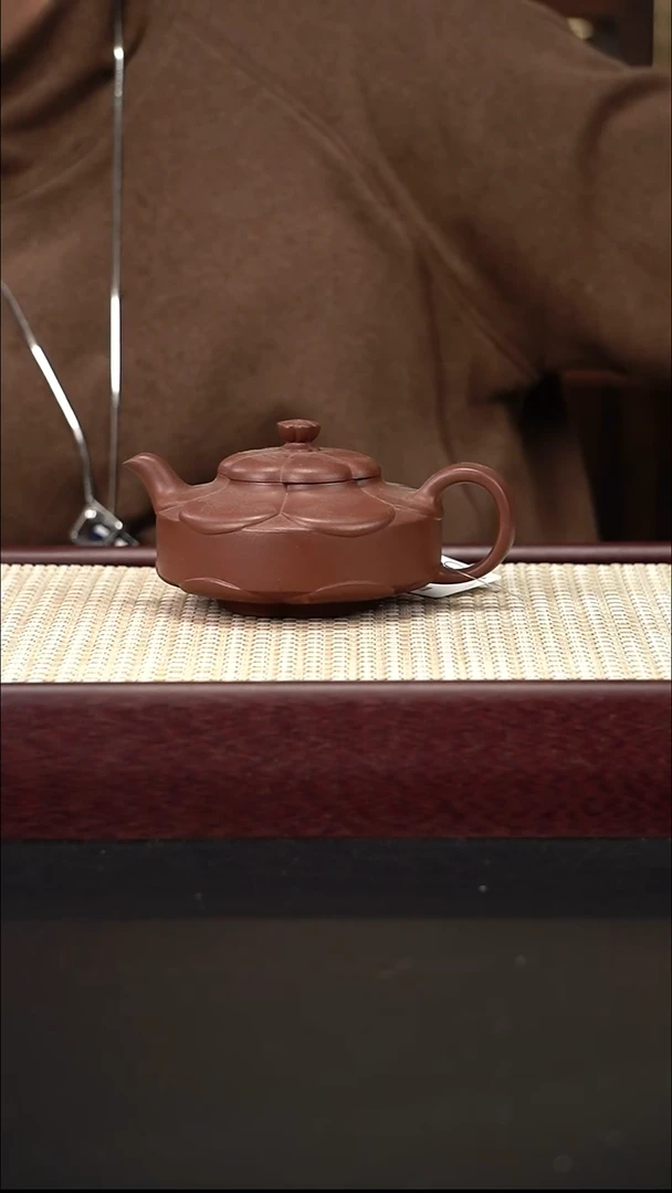 茶壶紫砂菱花 周盘