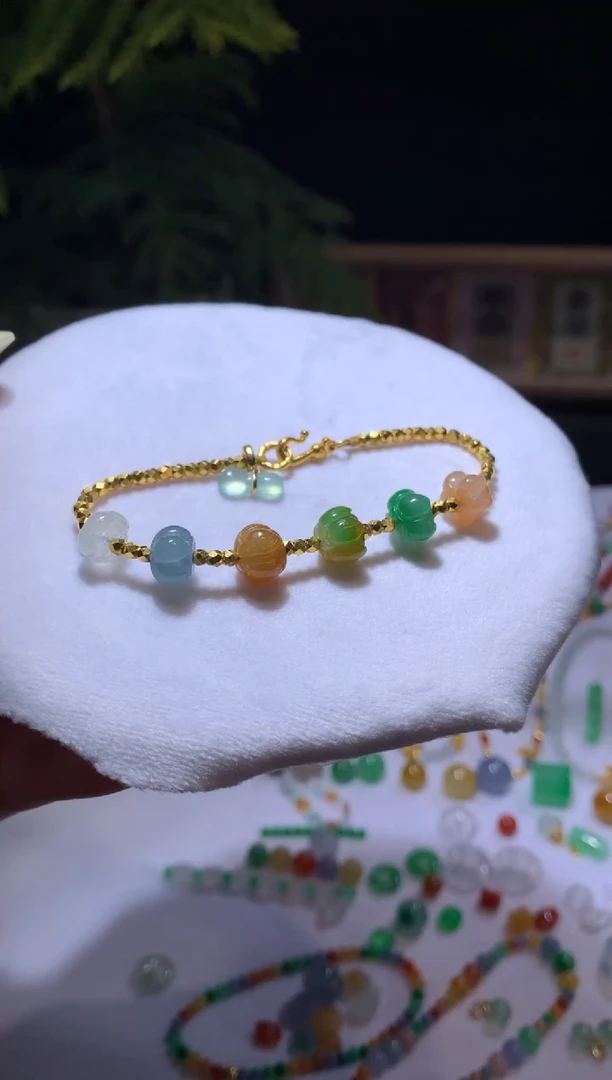 【闪购商品】定制翡翠未镶嵌莲花珠