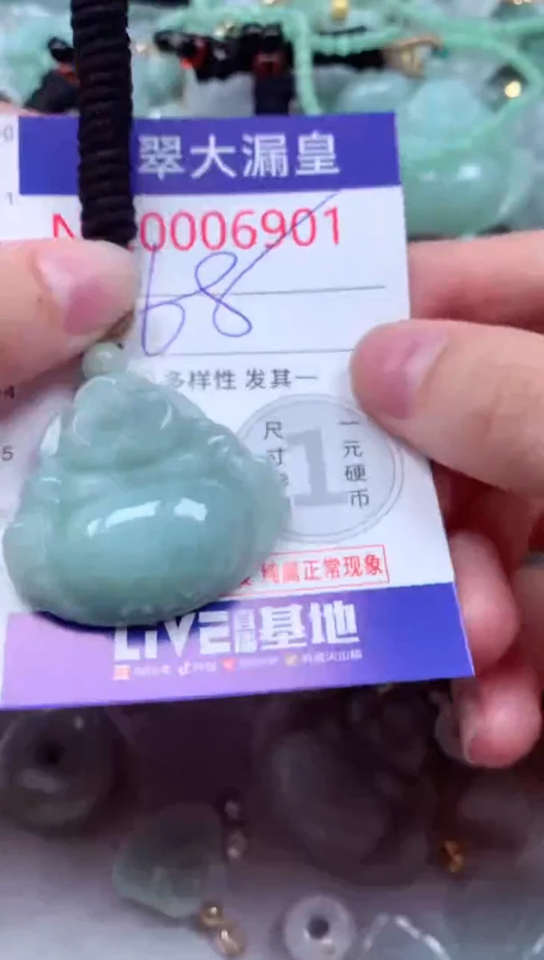 吊坠(不含链)未镶嵌翡翠6901