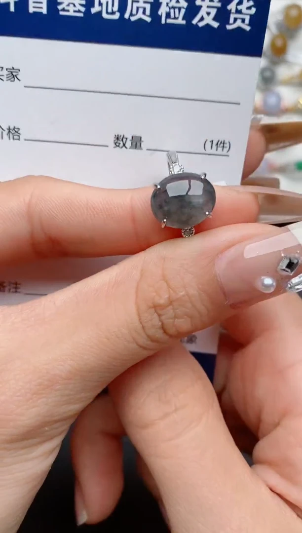 【闪购商品】翡翠戒指银S925镶嵌................