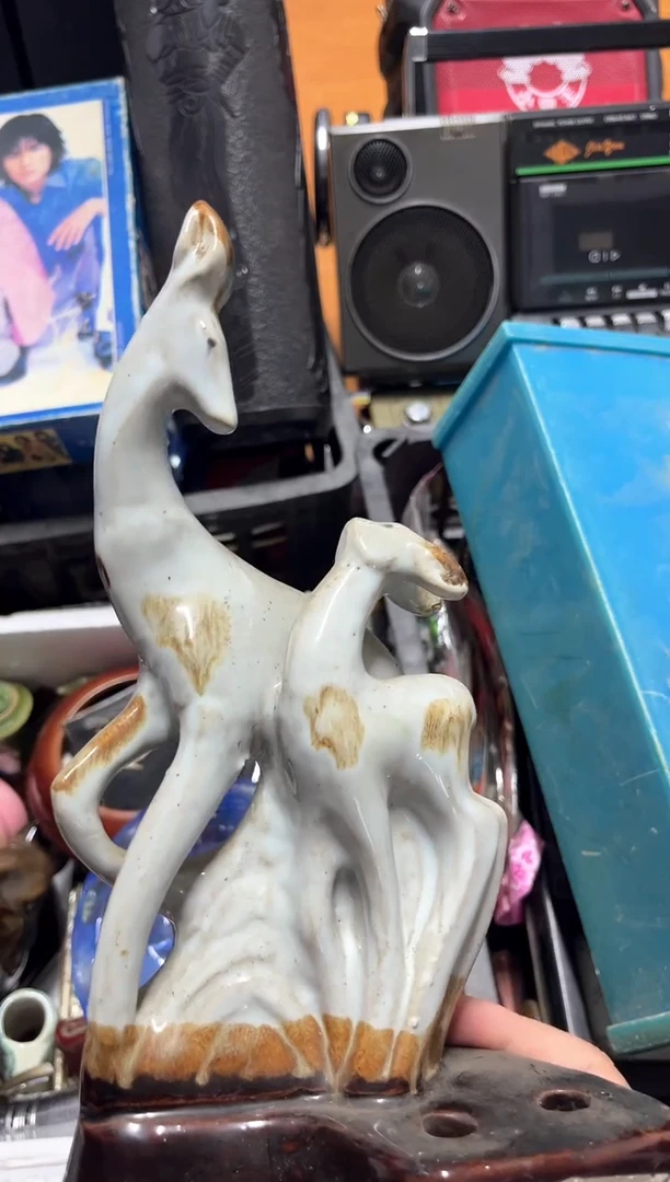 琉璃手工艺品雪**潇摆件