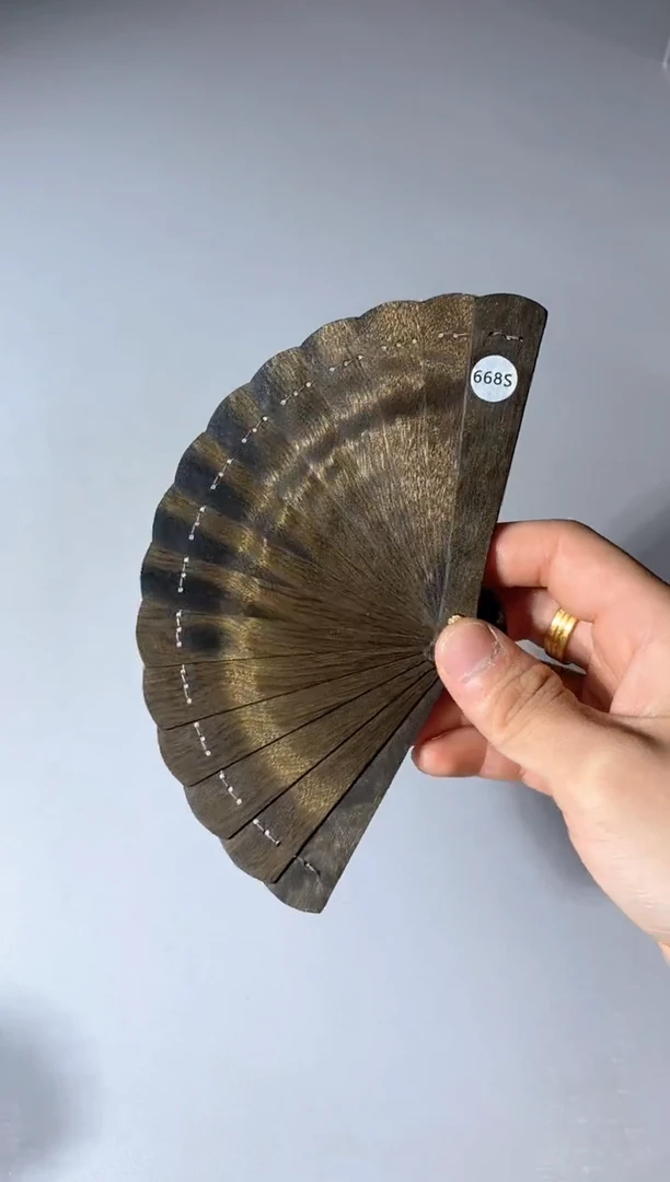 金丝楠668号10cm金丝楠木小叶桢楠掌中扇