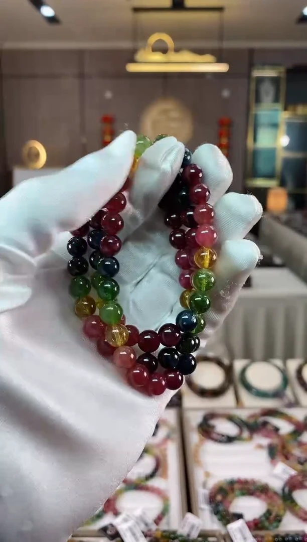 【闪购商品】碧玺三圈手串未镶嵌（多样性发一条）xion