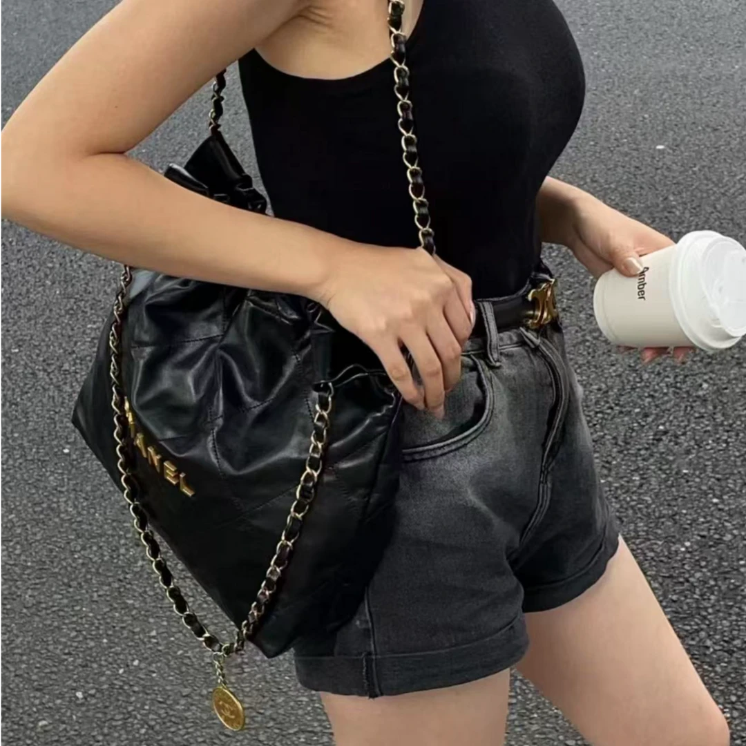 95新 Chanel/香奈儿 展会外场！24期 黑金小号22Bag包