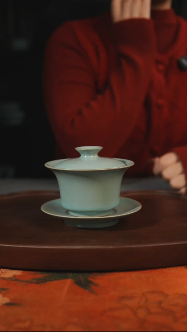 杯子瓷雾*汝州原产地原矿仿古老釉q