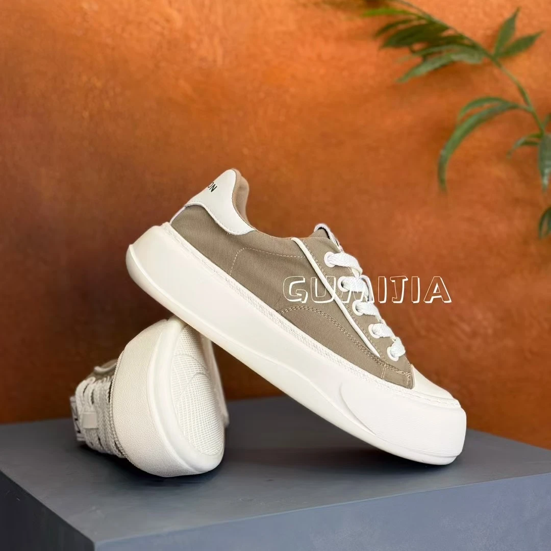 Gumijia/25新款经典布面透气撞色百搭超轻休闲鞋8596