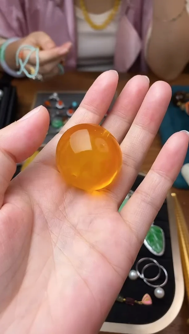 琥珀颈饰未镶嵌旺**慧琥珀珠