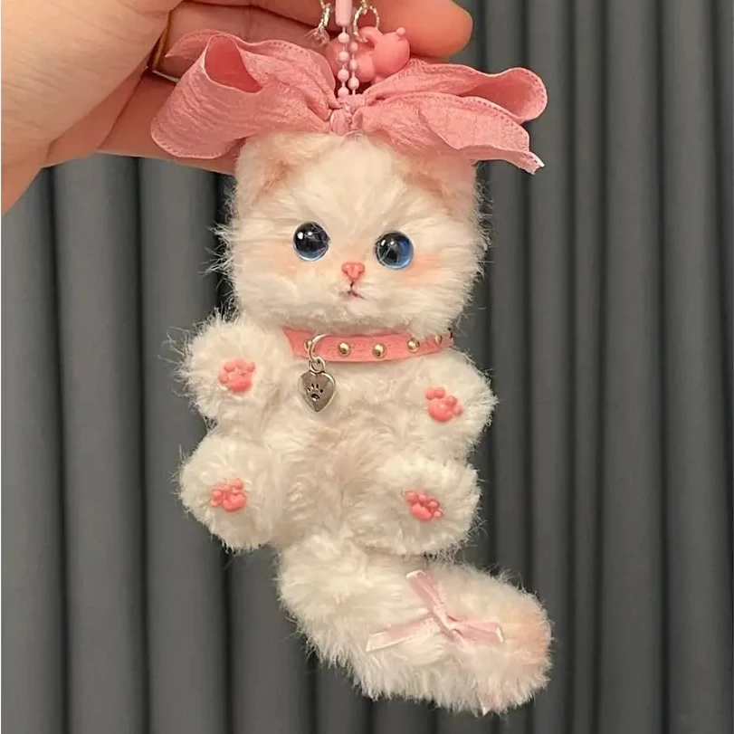 扭扭棒超萌小猫挂件毛绒材料包diy手工自制作送女生礼物包包 A921
