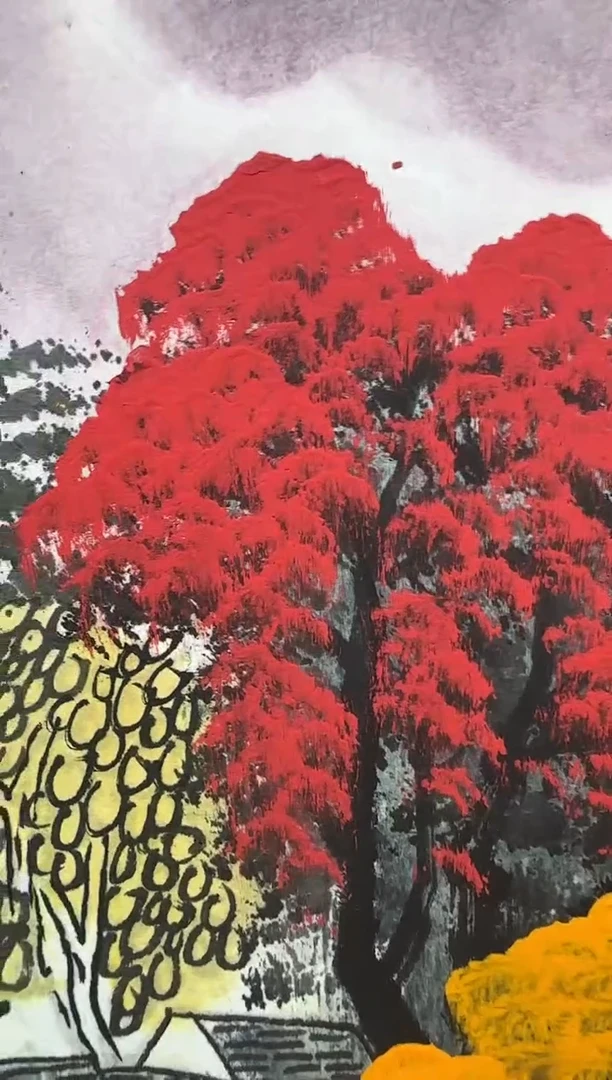 国画卞增林老师绘画  4尺斗方   鸿运当头