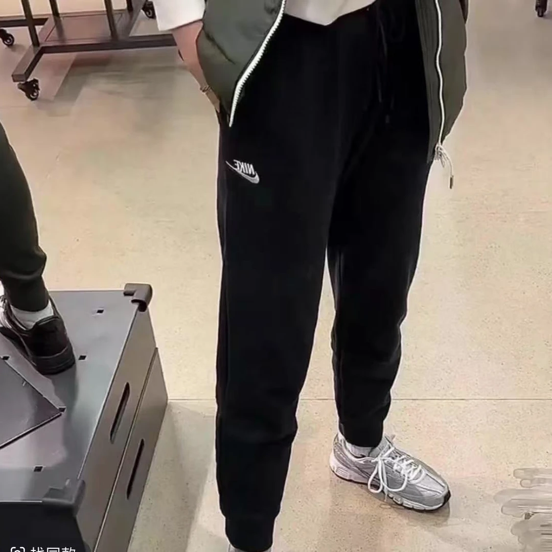 Nike 字母Logo印花长款跑步针织休闲裤运动裤女款DJ8499 TM