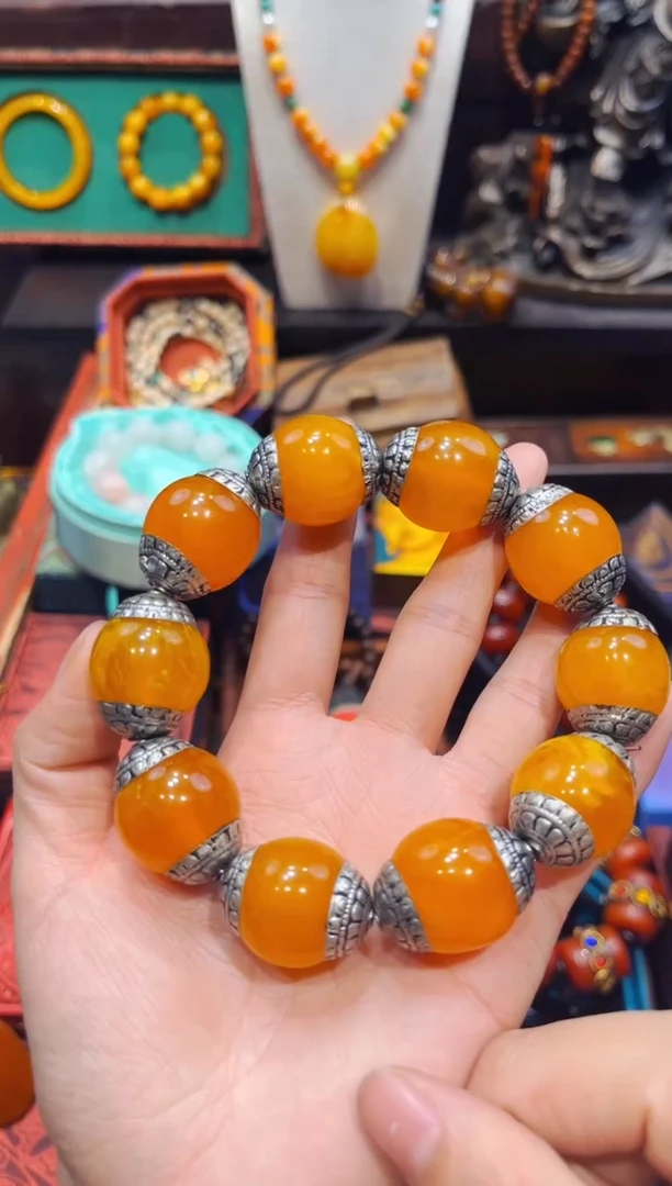 【闪购商品】蜜蜡裸石银S925镶嵌欣妹专属你精选链接b131415