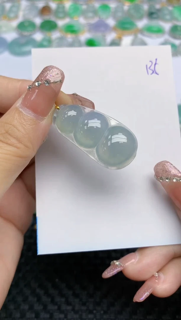 【闪购商品】翡翠颈饰18K金镶嵌天然A货翡翠 135