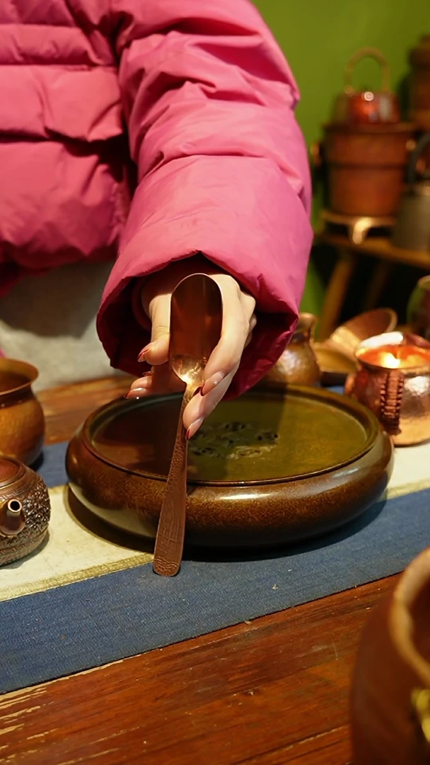 【闪购商品】纯紫铜取茶勺（冲之雅器）