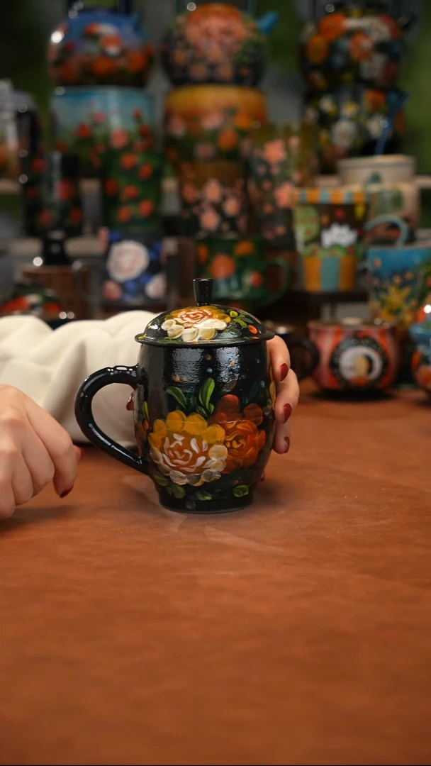 陶瓷油画手绘釉下彩