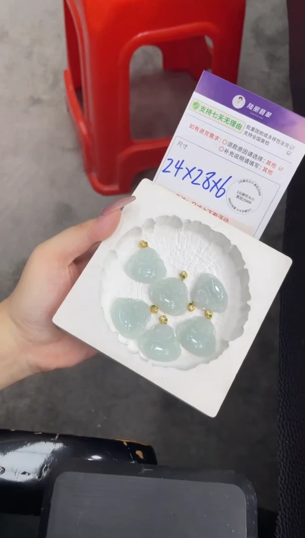 未镶嵌挂件翡翠佛公多样性发其一CP配绳7