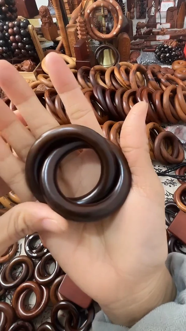 枣木乾坤圈枣木玉化圈口一物一拍