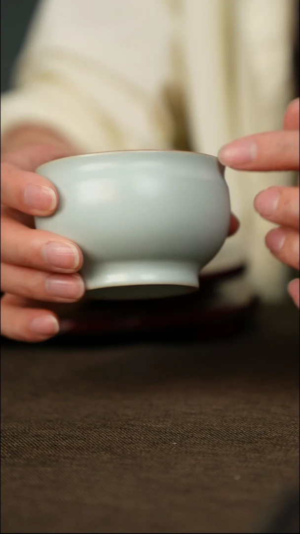 微微瑕  圆满杯 无底款