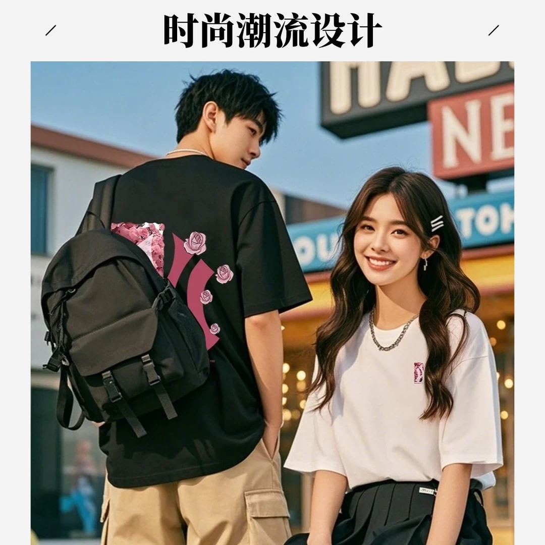 19【清货专区一折】重磅新疆长绒棉短袖圆领水光T打底衫男女纯棉T恤