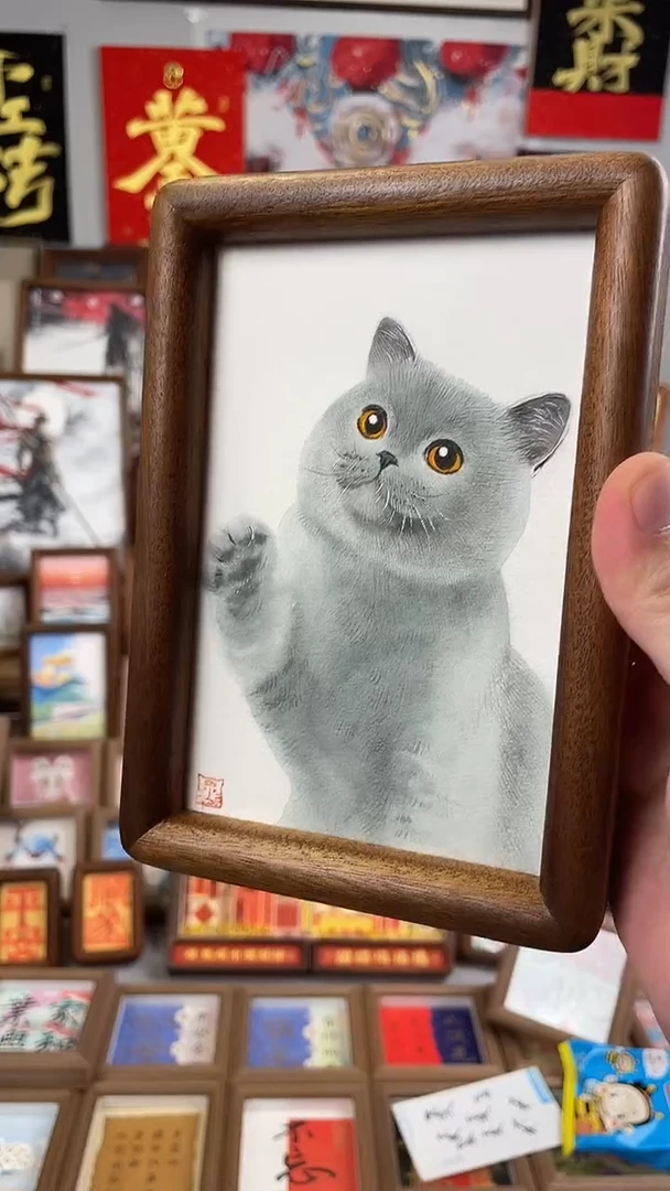 国画纯手绘书法绘画作品