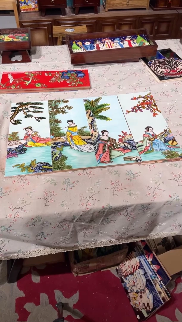 陶瓷蜗*?琴棋书画四大美女