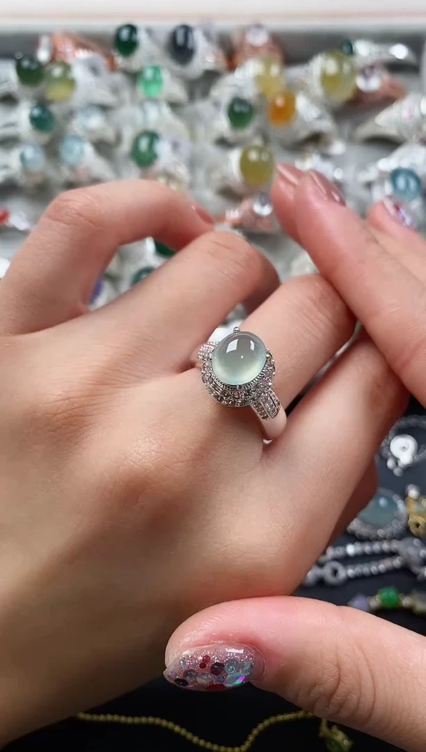 未镶嵌戒指翡翠4444444+6