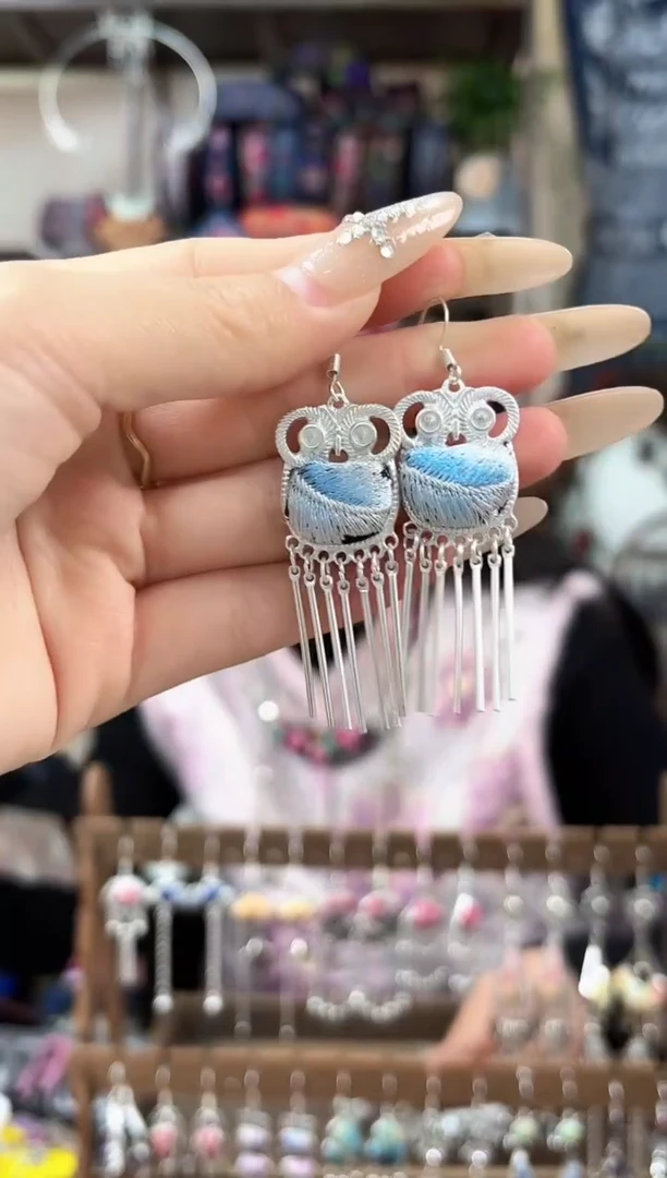 织绣民族风非遗老绣苗银饰品256+