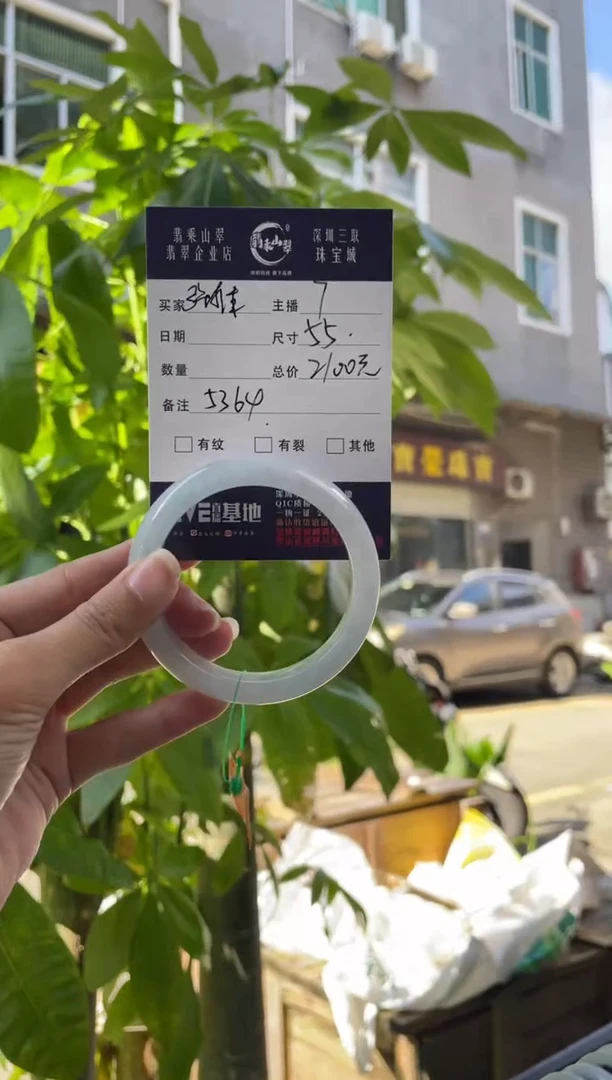 未镶嵌手镯翡翠Q 55正圈 5364