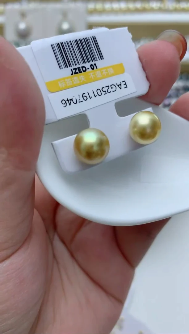 【闪购商品】海水珍珠耳饰18K金镶嵌q86
