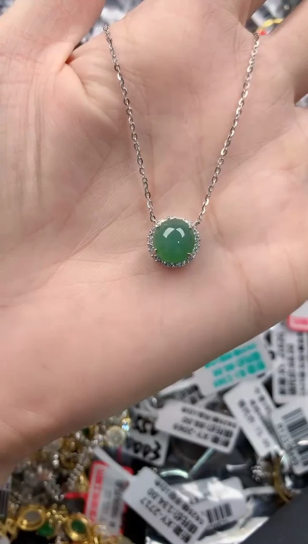 银S925镶嵌戒指翡翠555    1