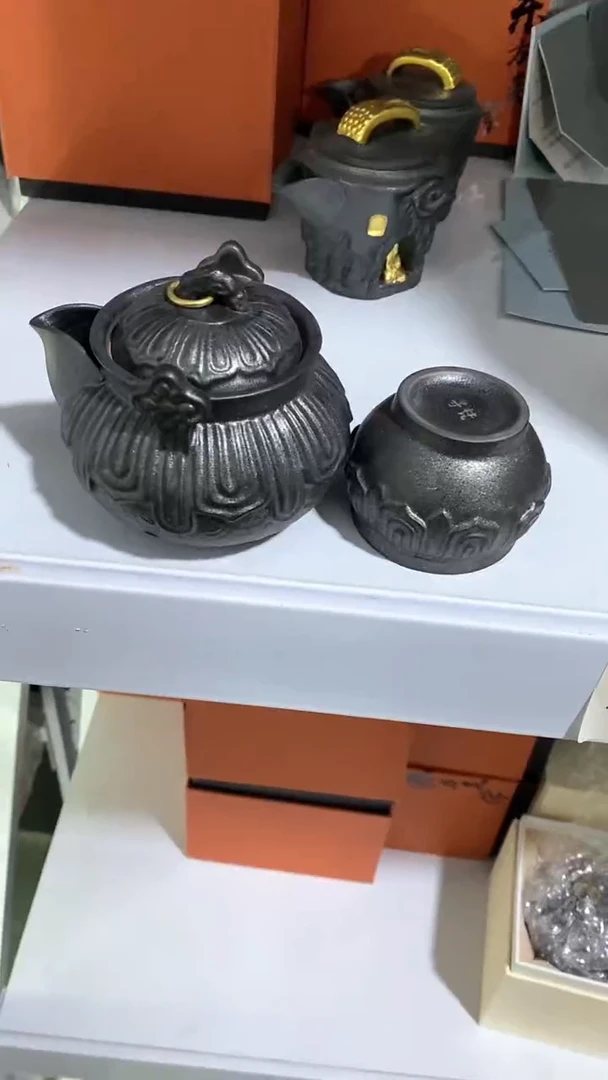 瓷片壶+1杯陶瓷茶具茶器