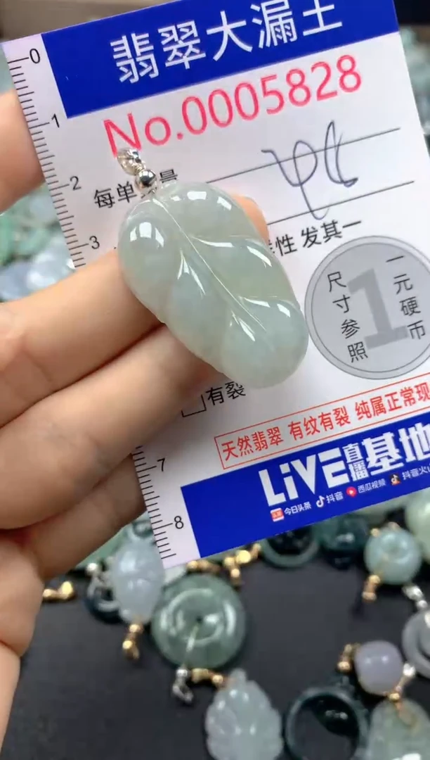 翡翠未镶嵌吊坠(不含链)5828